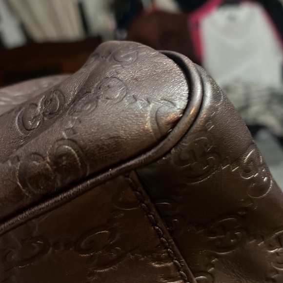 Authentic Gucci Sukey Dark Brown Leather bag - Picture 15 of 16